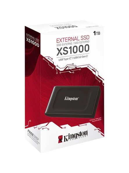 Kingston XS1000 SXS10001000G USB 3.2 1 TB Taşınabilir SSD ürün görseli 1