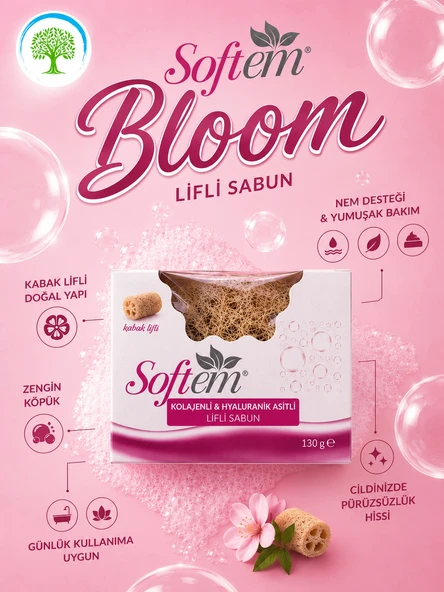 Softem Kolajenli & Hyaluranik Asitli Lifli Sabun 130 g ürün görseli 1