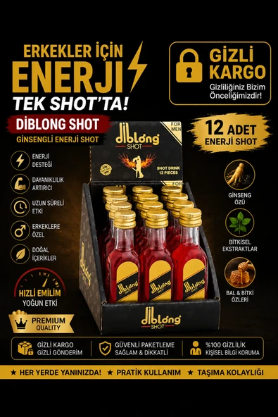 Shot Ginsengli Enerji Shot 12 Adet – Ginseng Özlü Bitkisel Enerji İçeceği For Men ürün görseli 1