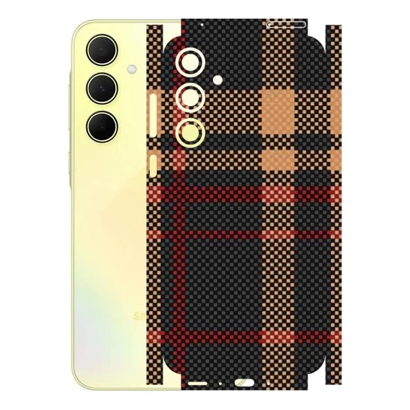 Kapps Samsung Galaxy A35 ile Uyumlu Rainbow Serisi Premium Kaplama 360  Siyah-Sarı ürün görseli 1