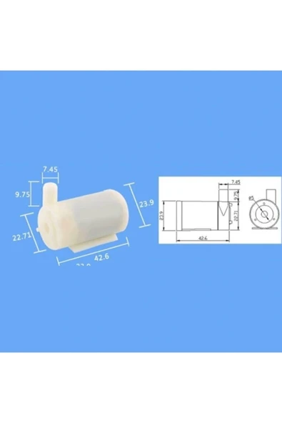 Mini Dalgıç Su Pompası - 3v-6vdc - Resim 5