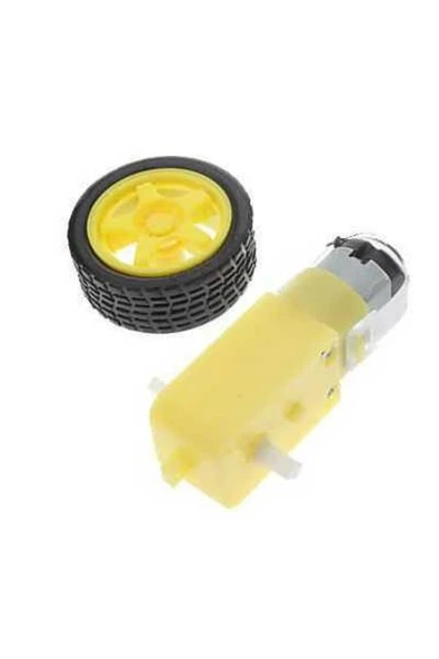 4lü Motor Ve Tekerlek Seti 6v 250rpm ürün görseli 1