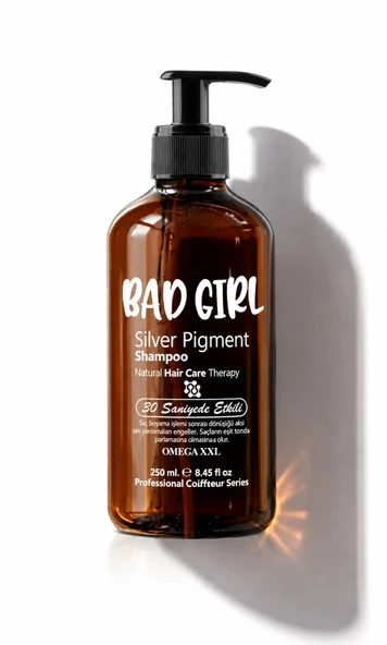 Bad Girl Silver Pigment Mor Şampuan 250 ml | Turuncu ve Sarı Yansımalara Karşı Mor Pigmentli Bakım Şampuanı ürün görseli 1
