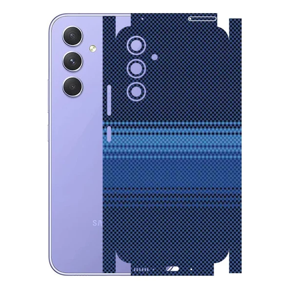 Kapps Samsung Galaxy A54 ile Uyumlu Rainbow Serisi Premium Kaplama 360  Mavi ürün görseli 1