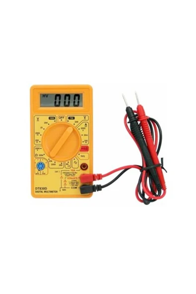 DT-830D Dijital Multimetre Sarı ürün görseli 1