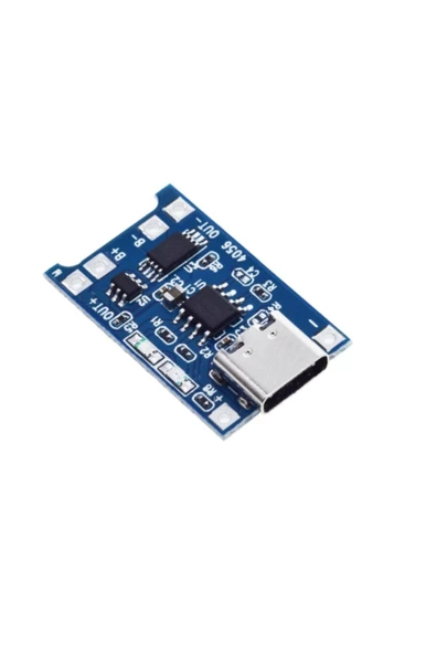 Tp4056 Lityum Pil Şarj Modülü - 5v/1a - Type C ürün görseli 1