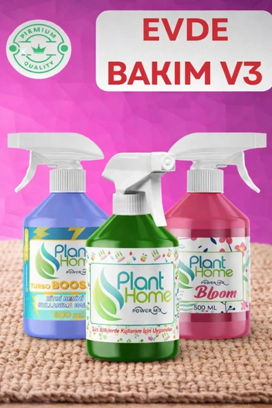 Evde Bakım V3 Bitki Seti - Power Mix ,Turbo Booster ve Bloom Hızlı Büyüme & Çiçeklenme Desteği Seti ürün görseli 1
