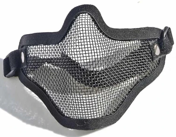 Airsoft Tel Maske SİYAH - Resim 3