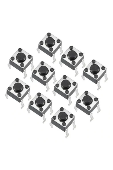10 Adet - 4 Pin Push Buton (6x6x5mm) ürün görseli 1