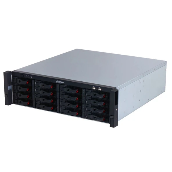 DAHUA  NVR616H-128-XI, 128Kanal, 32Mpix, H265+, 16 HDD, 1080P Kayıt, 1024 Mbps Bant Genişliği, 4 Port 2500 Mbps LAN, RAI ürün görseli 1