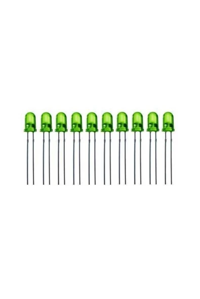 Led Yeşil 5mm 100 Adet - Resim 2