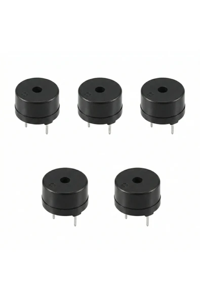 5 Adet 5V Buzzer Bazır Elektronik Uyarı ve Alarm ürün görseli 1