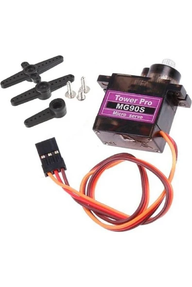 Mg90s 180 Derece Metal Dişli Rc Micro Servo Motor ürün görseli 1