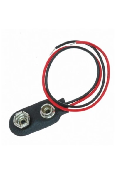 2 Adet 9v Pil Başlığı 9 Volt Dişi Pil Soketli Erkek Jaklı Kablo 2 Adet ürün görseli 1