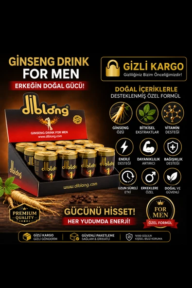 Ginseng Drink For Men Enerji İçeceği 12'li Paket – Ginseng Özlü Vitamin Destekli İçecek ürün görseli 1