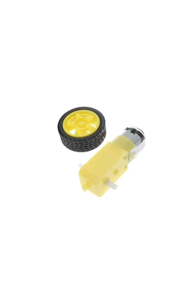 6V 250 RPM Motor ve Tekerlek Seti ürün görseli 1