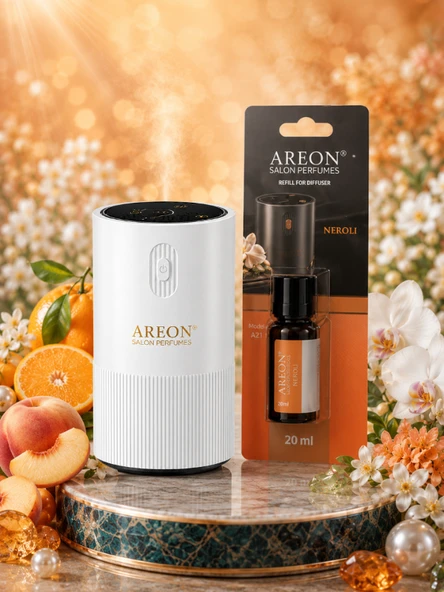 Areon Aromatik Difüzör Beyaz (Pleksi) + Neroli ürün görseli 1