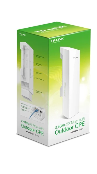 Tp-Link CPE210 Outdoor 300 Mbps 9dBi Dış Mekan Access Point ürün görseli 1