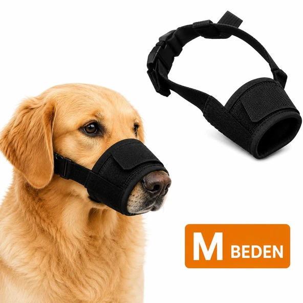 Valkyrie Köpek Ağızlığı M Beden Nefes Alabilir Fileli Ayarlanabilir Isırma Önleyici Yumuşak Siyah ürün görseli 1