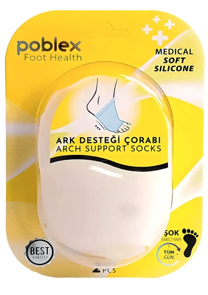 Poblex Ark Desteği Silikon Çorap ürün görseli 1