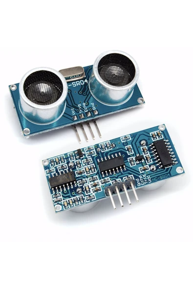 Hc-sr04 Ultrasonik Mesage Algılama Sensörü Mesafe Engel Uzaklık Algılama Ultrasonic Ses Sensörü ürün görseli 1