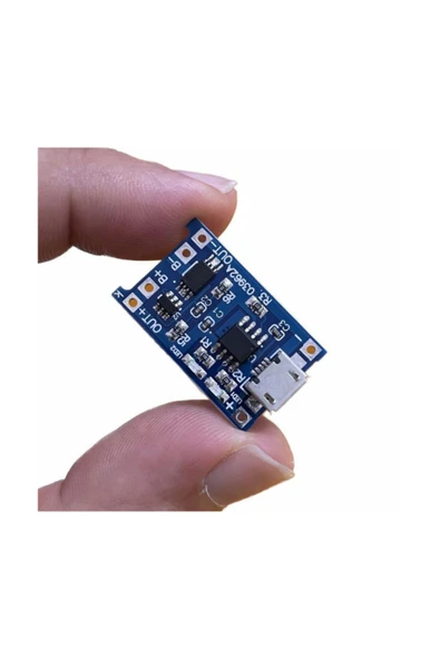 TP4056 Lityum Pil Şarj Modül - Mikro USB - Resim 2