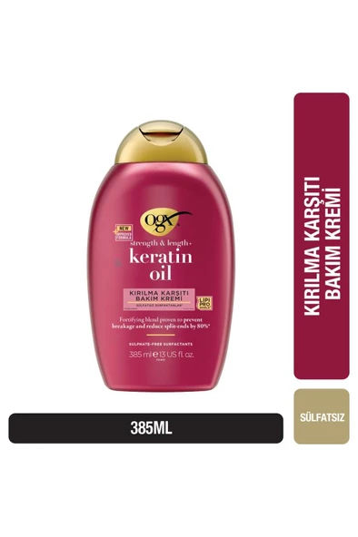OGX Keratin Oil Kırılma Karşıtı Saç Bakım Kremi 385 ml ürün görseli 1