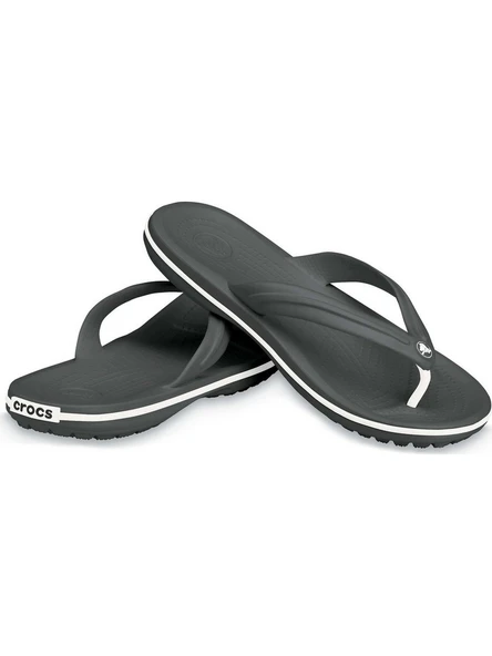 Crocs Crocband Flip Siyah-Beyaz Günlük Terlik 41/42 Unisex Silikon Malzeme ile Konforlu Kullanım ürün görseli 1