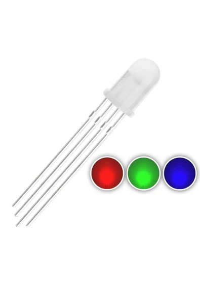 Rgb Led Ortak Anot 5 Adet 5mm ürün görseli 1