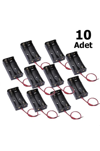 10 Adet, Pil Yuvası, Pil Yatağı, Ikili, Aa Pil Kutusu, Iş Eğitimi, Elektrik Devresi ürün görseli 1