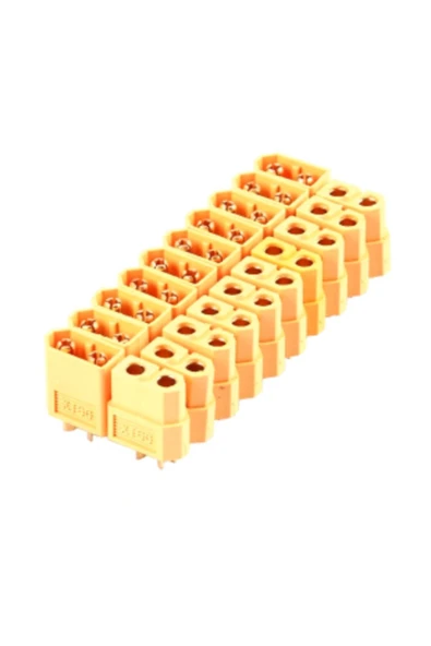 10 Çift Xt60 Konnektör Seti Lipo Pil Batarya Xt-60 Soket Erkek Dişi Set Yüksek Akım Isı Dayanıklı ürün görseli 1