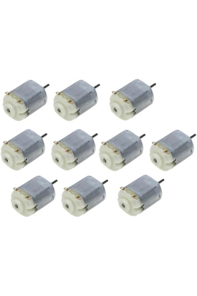 10 Adet Dc Motor Deney Motoru 3V 6V Motor Yüksek Devir Dinamo Motor D.M ürün görseli 1