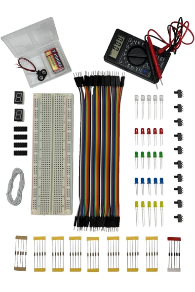 Elektronik Başlangıç Seti Elektronik Set-3 / 132 Parça Elektronik Malzemeler ürün görseli 1