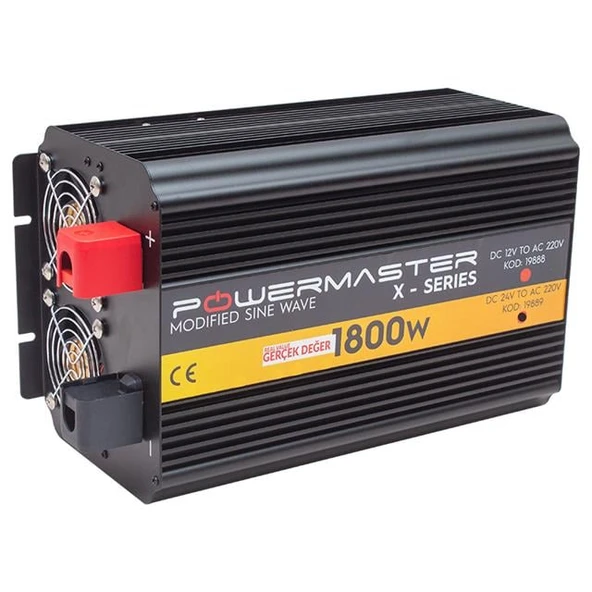Powermaster 24-220V 24 Volt 1800 Watt Modified Sinus İnverter PWR1800-24 ürün görseli 1