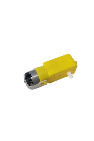 6 Volt 250 Rpm Redüktörlü Dc Sarı Motor ürün görseli 1