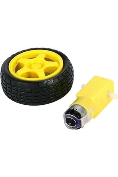 Motor Ve Tekerlek Seti 6v 250rpm Mhmt 1053513 ürün görseli 1