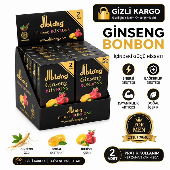 Ginseng Bonbon 12'li Paket Bitkisel Bonbon Şeker – Özel Formül ürün görseli 1