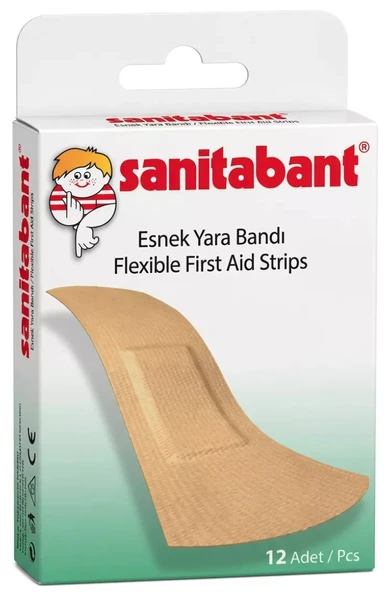 Sanitabant Esnek Yara Bandı 12li ürün görseli 1