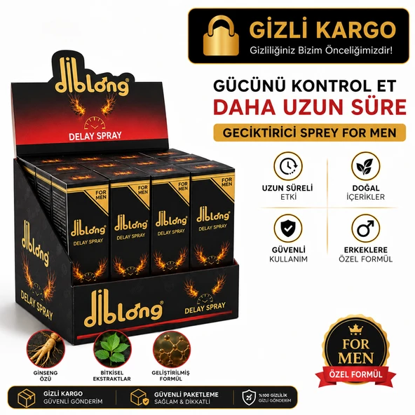 Delay Spray For Men 12'li Paket Özel Sprey 20 ml – Ginseng Özlü Bitkisel Formül ürün görseli 1