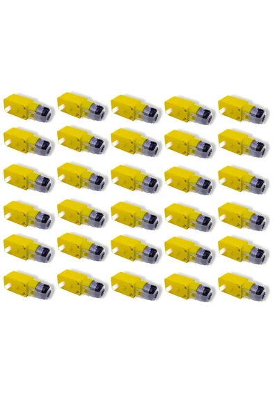 30 Lu 3-6v Dc 250 Rpm Araba Motoru Arduino Projeleri Ile Uyumlu Sarı Motor / Deney Motoru ürün görseli 1