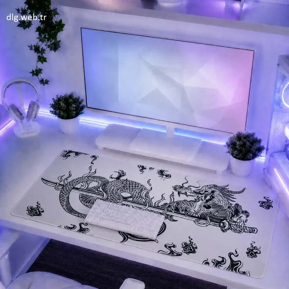 DLG White Dragon Mousepad ürün görseli 1