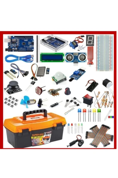 Arduino Uno R3 (ch340g) Başlangıç Ve Kodlama Eğitim Seti ürün görseli 1