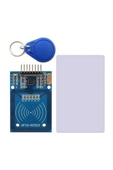 Rc522 13,56mhz Rfıd Modülü -  Kart Ve Anahtarlık Kiti - Nfc Arduino Rfid Manyetik Kart Okuyucu ürün görseli 1