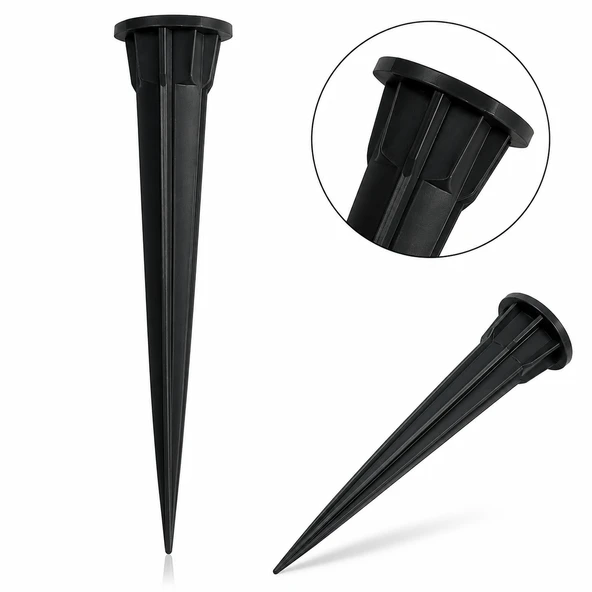 Metal Bahçe Montaj Kazığı 2'li Set 160 mm Metal Bahçe Montaj Kazığı 2'li Set 160 mm Antrasit Toprak Sabitleme Kazığı Bahçe Armatürü LED Spot Solar Lamba Montaj Ayağı Toprak Sabitleme Kazığı Bahçe Arma ürün görseli 1