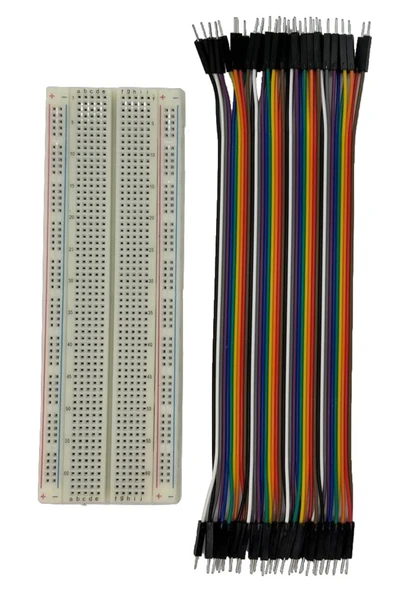 Büyük Boy 830 Pin Breadboard Ve 40'lı Erkek-erkek Jumper Kablo Set ürün görseli 1