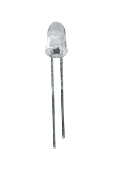 10 Adet 5mm Şeffaf Beyaz Led 4000-6000 Mcd ürün görseli 1