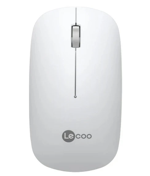 Lenovo Lecoo WS214 Nano Alıcılı Kablosuz 12000dpi Beyaz 3 tuş Mouse ürün görseli 1