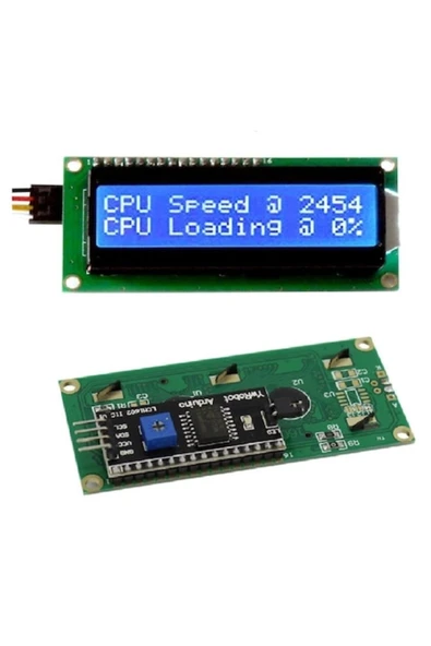 16x2 Lcd Ekran I2c (IIC MODÜLÜ ILE) 2x16 ürün görseli 1