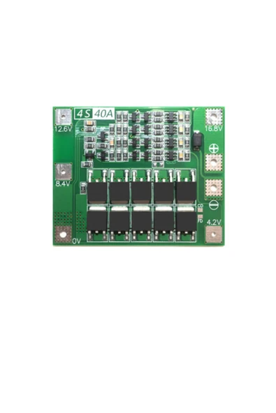 4s 40a Lityum Batarya Bms Koruma Kartı Standart Versiyon Pil Li-ion 18650 16.8v ürün görseli 1