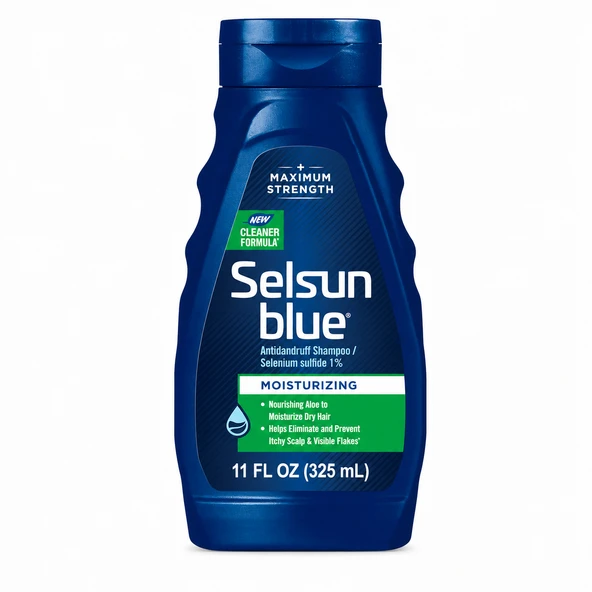 Selsun Blue Moisturizing Maximum Strength Aloe Veralı Kepek Karşıtı Şampuan 325 ml ürün görseli 1